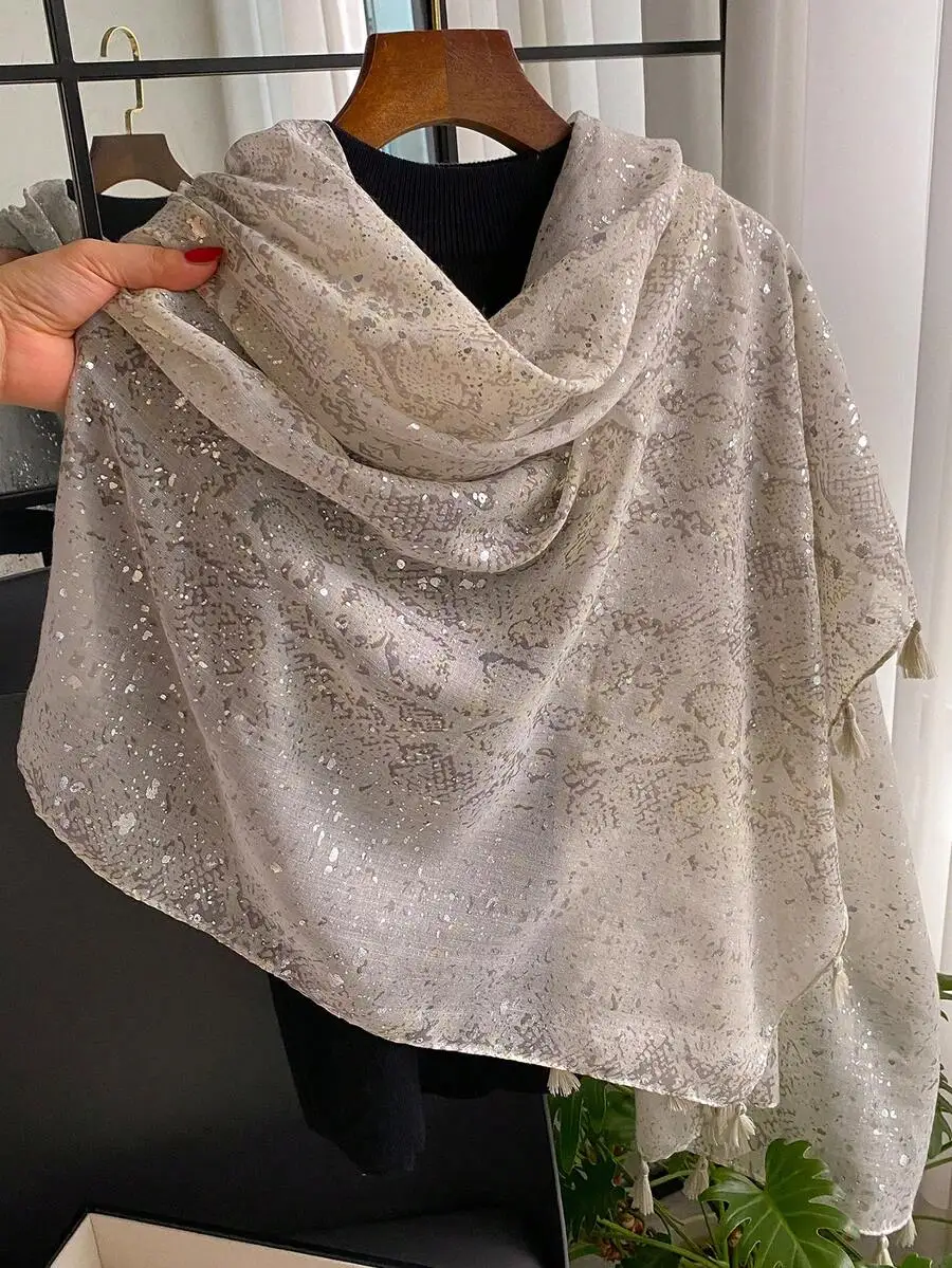 1pc Elegant High-End Snake Skin Print Scarf, Bohemian Style Women Fashion Versatile Shawl, Multifunctional Summer Sunscreen
1pc Elegant High-End Snake Skin Print Scarf, Bohemian Style Women Fashion Versatile Shawl, Multifunctional Summer Sunscreen