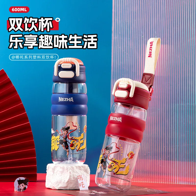 Nezha Kids Dual Drinking Plastic Cup Large CapacityPortableStrawCup Summer Sports Water Bottle for Students Boys Girls Wholesale
Nezha Kids Dual Drinking Plastic Cup Large CapacityPortableStrawCup Summer Sports Water Bottle for Students Boys Girls Wholesale