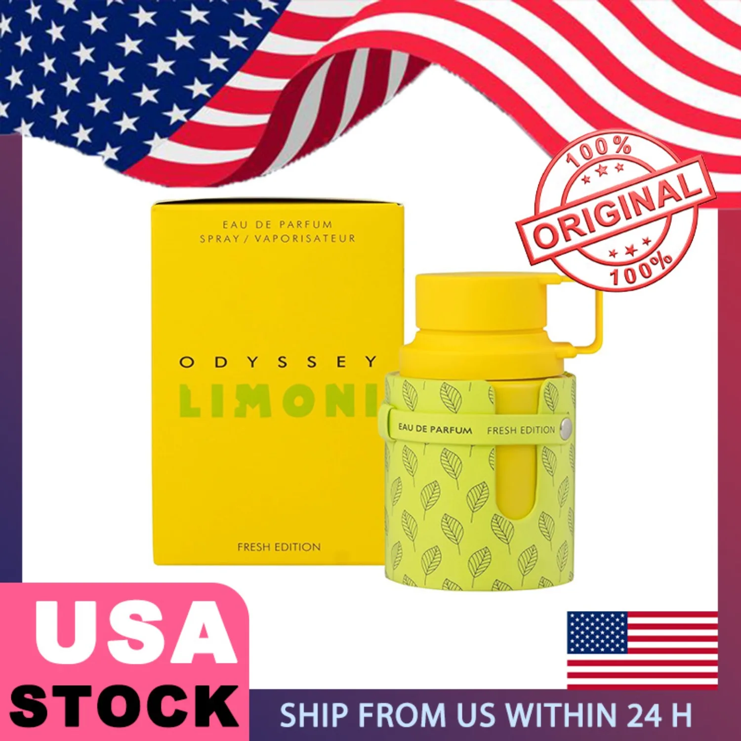 100ml High Quality Original Arab Perfumes Odyssey Limoni Fresh Unisex Perfume Spray Limited Edition Lasting Lemon Fragrance Gift 
100ml High Quality Original Arab Perfumes Odyssey Limoni Fresh Unisex Perfume Spray Limited Edition Lasting Lemon Fragrance Gift