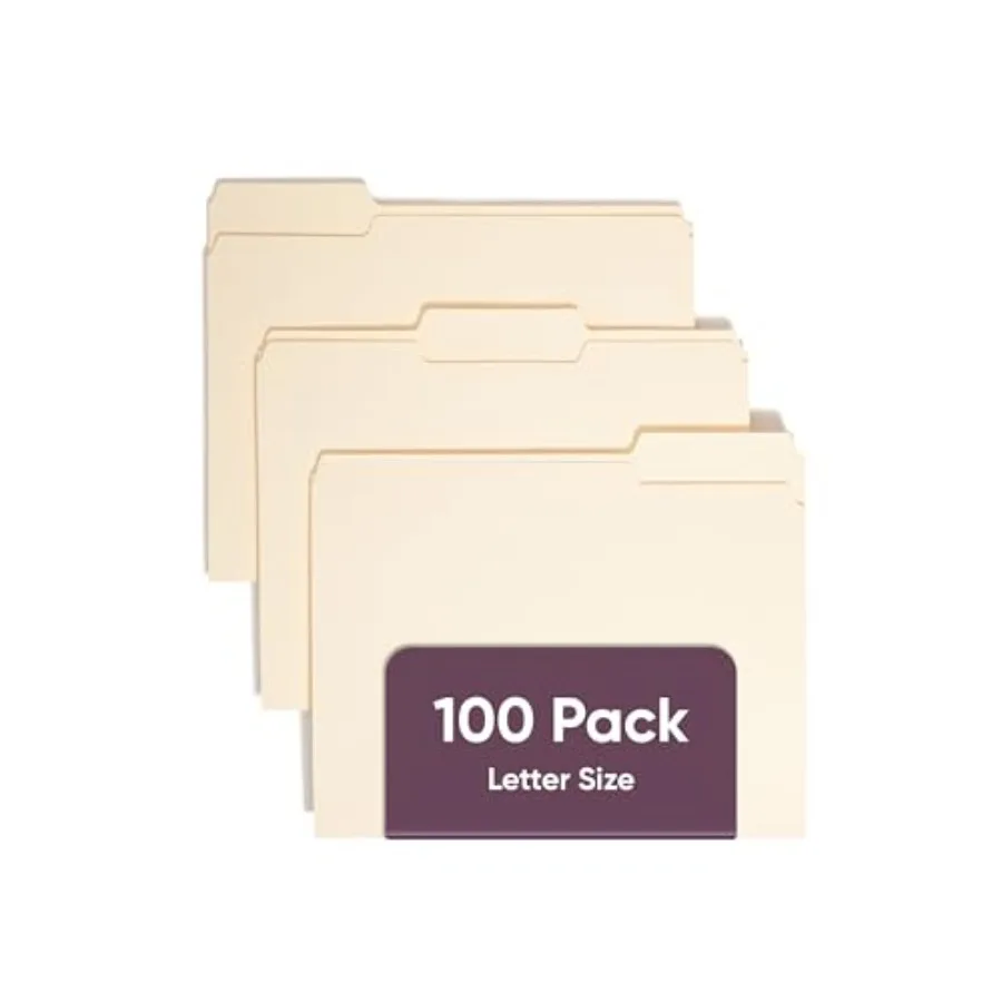 File Folders Letter Sized, 1/3-Cut Tab, Assorted Positions, Letter Size Manila Folders, 100 Per Box 10330
File Folders Letter Sized, 1/3-Cut Tab, Assorted Positions, Letter Size Manila Folders, 100 Per Box 10330