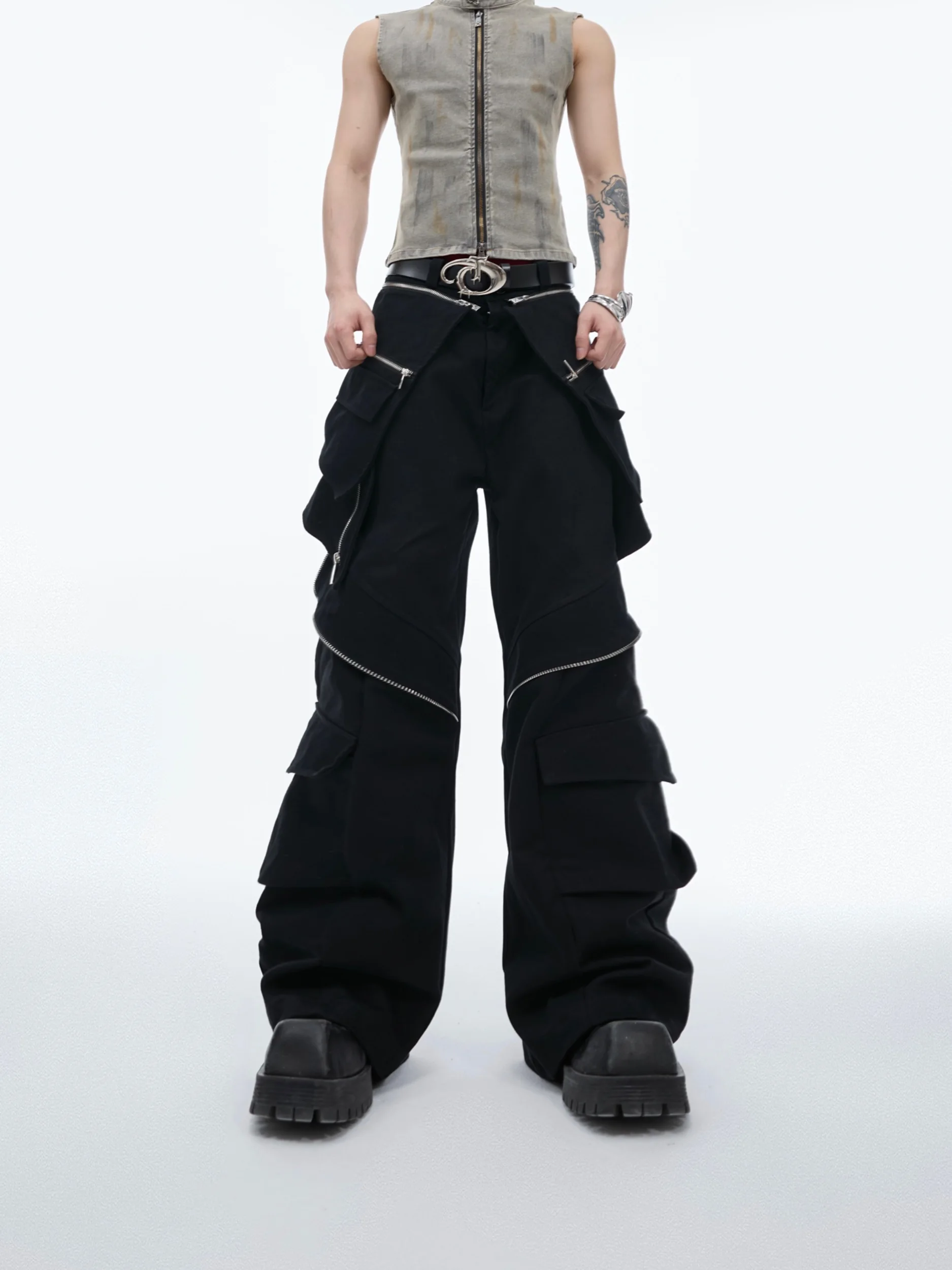27-46 New Men Women's Clothing Functional Skirt Patchwork Design Work Pants Performance Trousers Plus Size Costumes
27-46 New Men Women's Clothing Functional Skirt Patchwork Design Work Pants Performance Trousers Plus Size Costumes