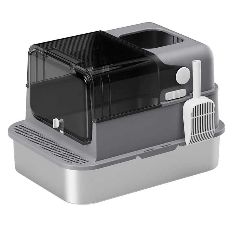 PawFresh New Square Cat Litter Box Fully Enclosed Splash-Proof Large Size Odor-Proof Easy Clean Model Pet Cleaning
PawFresh New Square Cat Litter Box Fully Enclosed Splash-Proof Large Size Odor-Proof Easy Clean Model Pet Cleaning