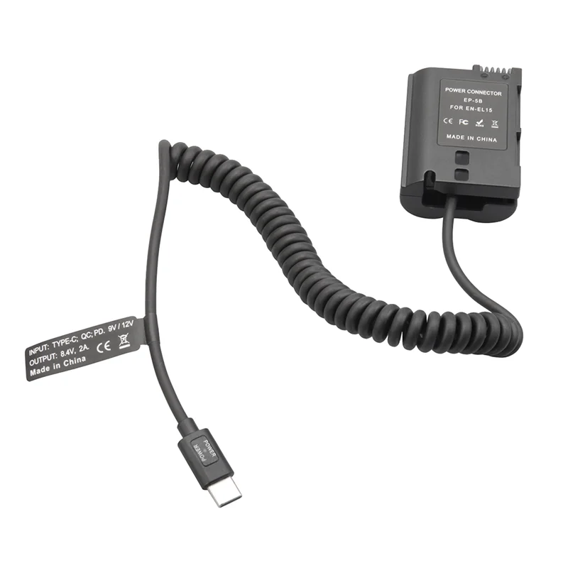 ABJG-EL15 Фиктивная муфта Батарея Тип-C Пружинный кабель для D500 D600 D750 D780 D850 Z5 Z6 Z6II Z7 Z7II V1
ABJG-EL15 Фиктивная муфта Батарея Тип-C Пружинный кабель для D500 D600 D750 D780 D850 Z5 Z6 Z6II Z7 Z7II V1
