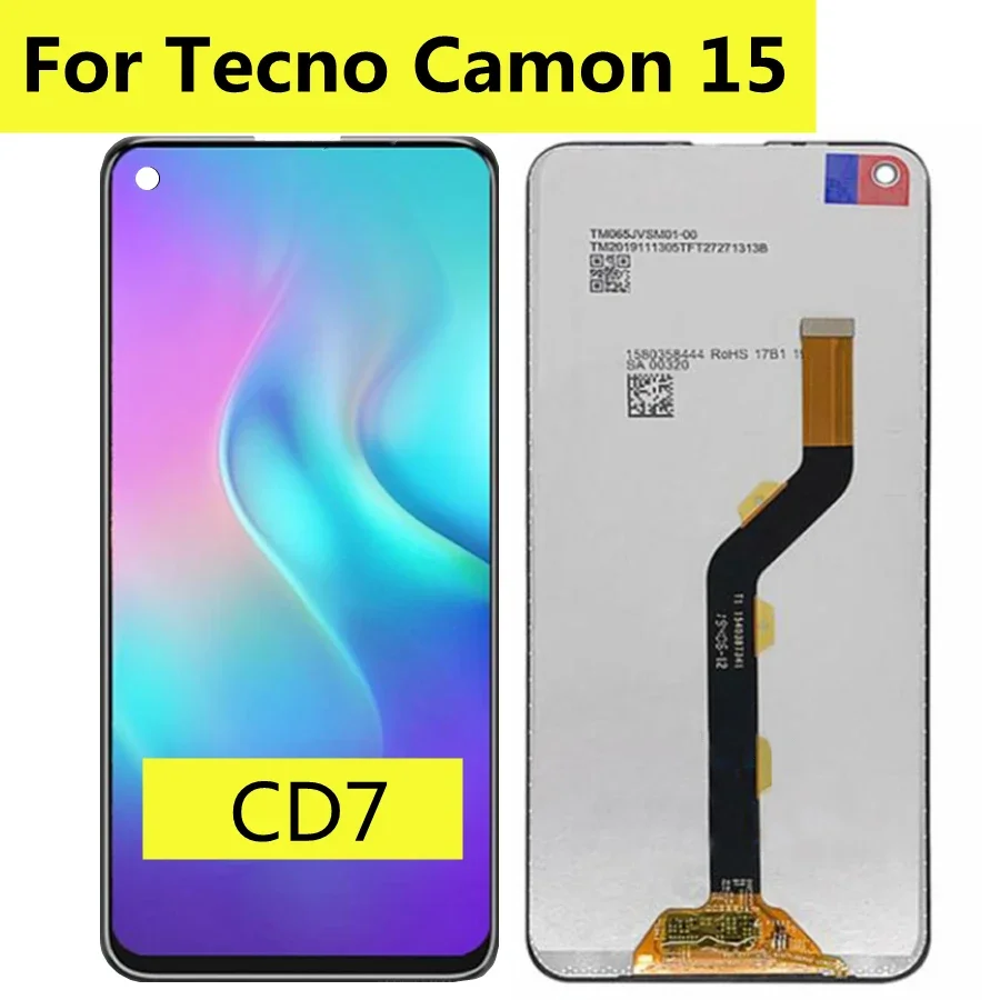 6.6" For Tecno Camon 15 CD7 LCD Display Touch Screen Digiziter Assembly For Tecno Camon 15 LCD Screen Sensor
6.6" For Tecno Camon 15 CD7 LCD Display Touch Screen Digiziter Assembly For Tecno Camon 15 LCD Screen Sensor