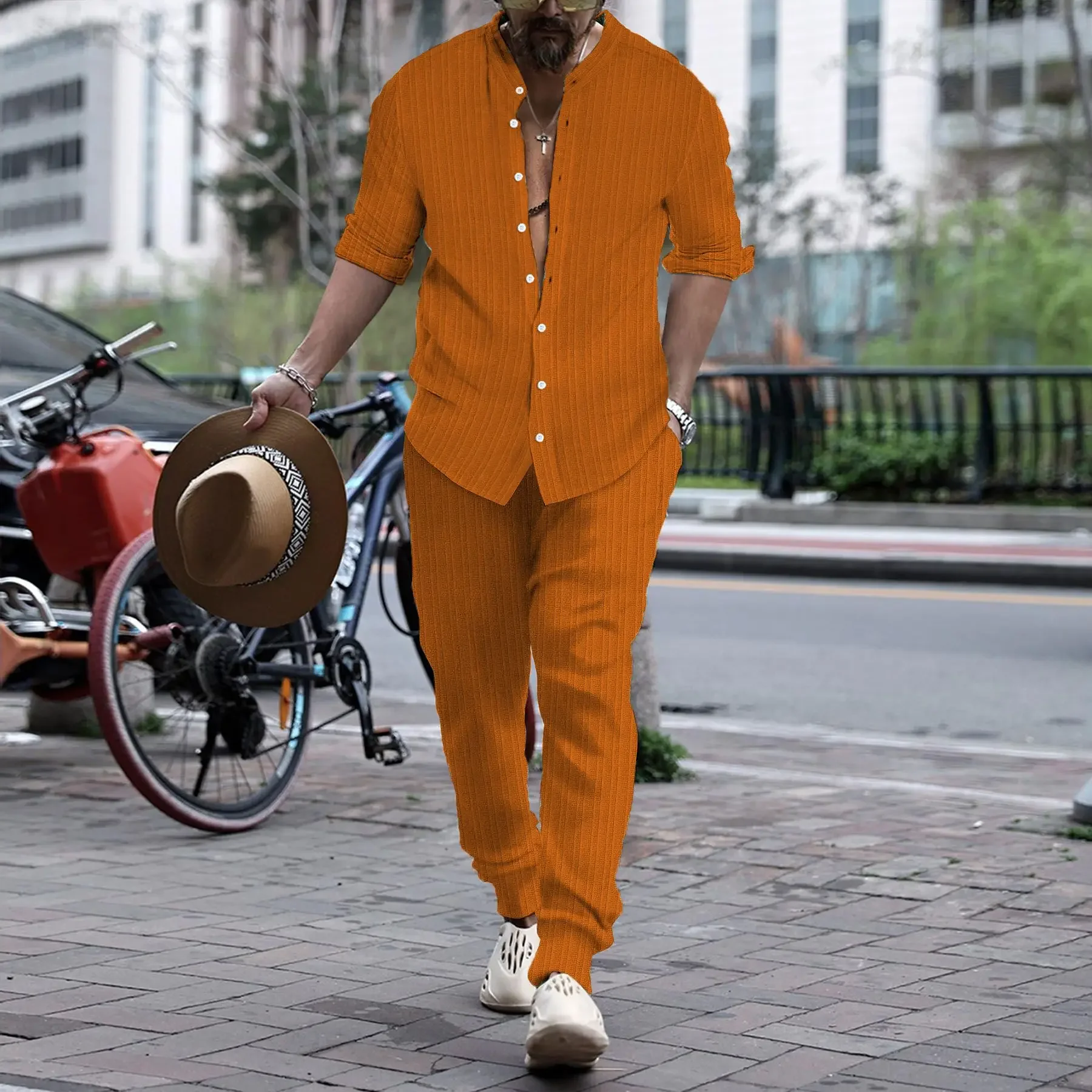 RongKun 2025 European and American Spring and Autumn Shirts and Pants Casual Mountaineering Running Entertainment Sports Set
RongKun 2025 European and American Spring and Autumn Shirts and Pants Casual Mountaineering Running Entertainment Sports Set