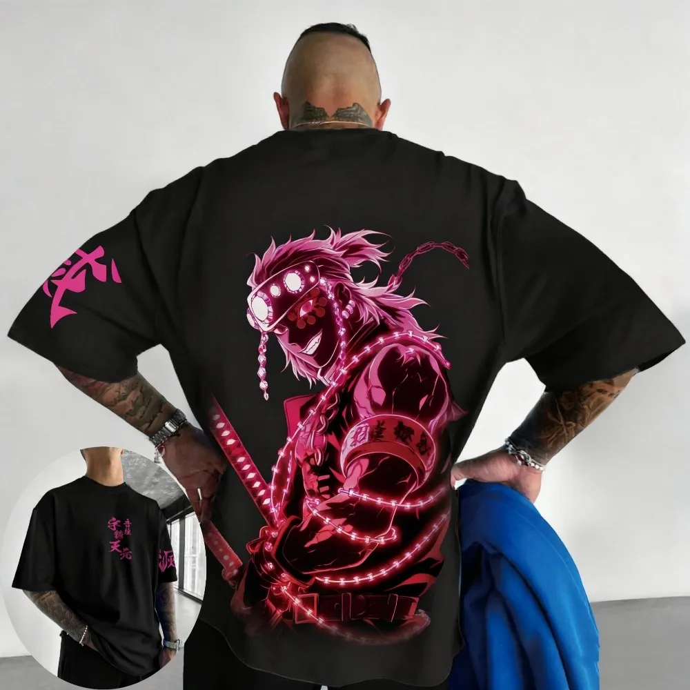 Мужская и женская футболка Demon Slayer Tengen Uzui, новая летняя футболка с аниме-дизайном Sense, весенняя одежда для мальчиков с короткими рукавами, одежда для родителей и детей
Мужская и женская футболка Demon Slayer Tengen Uzui, новая летняя футболка с аниме-дизайном Sense, весенняя одежда для мальчиков с короткими рукавами, одежда для родителей и детей