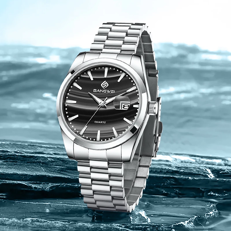 BANGWEI LIGE Man Watch Fashion Luxury Stainless Band Luminous Casual Business Watches for Men Waterproof Quartz Men's Wristwatch
BANGWEI LIGE Man Watch Fashion Luxury Stainless Band Luminous Casual Business Watches for Men Waterproof Quartz Men's Wristwatch