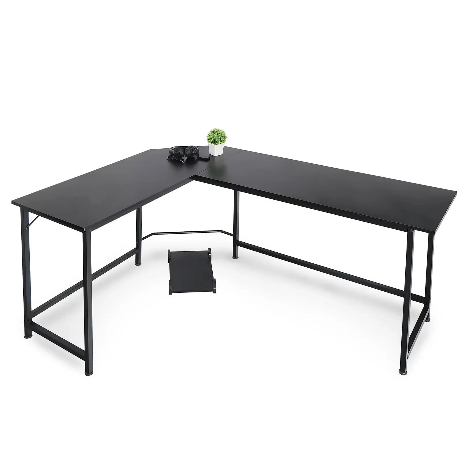 L-Shaped 66'Computer Desk Corner Gaming Desk PC Laptop Study Table Workstation
L-Shaped 66'Computer Desk Corner Gaming Desk PC Laptop Study Table Workstation