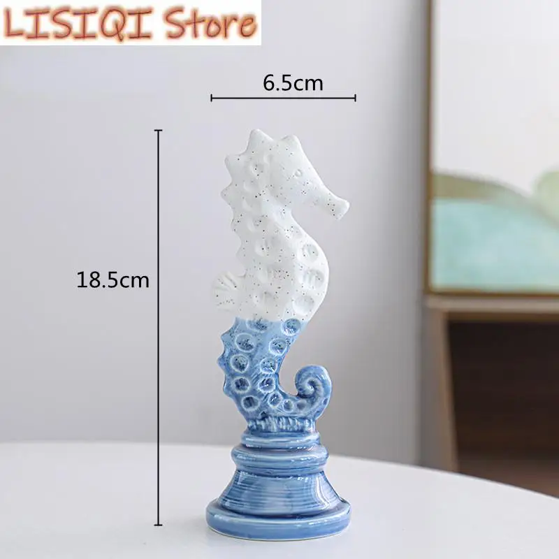New Ceramic Handicraft Artificial Animal Sculpture Seahorse Marine Organism Cartoon Seahorse Statue Home Decoration Accessories
New Ceramic Handicraft Artificial Animal Sculpture Seahorse Marine Organism Cartoon Seahorse Statue Home Decoration Accessories