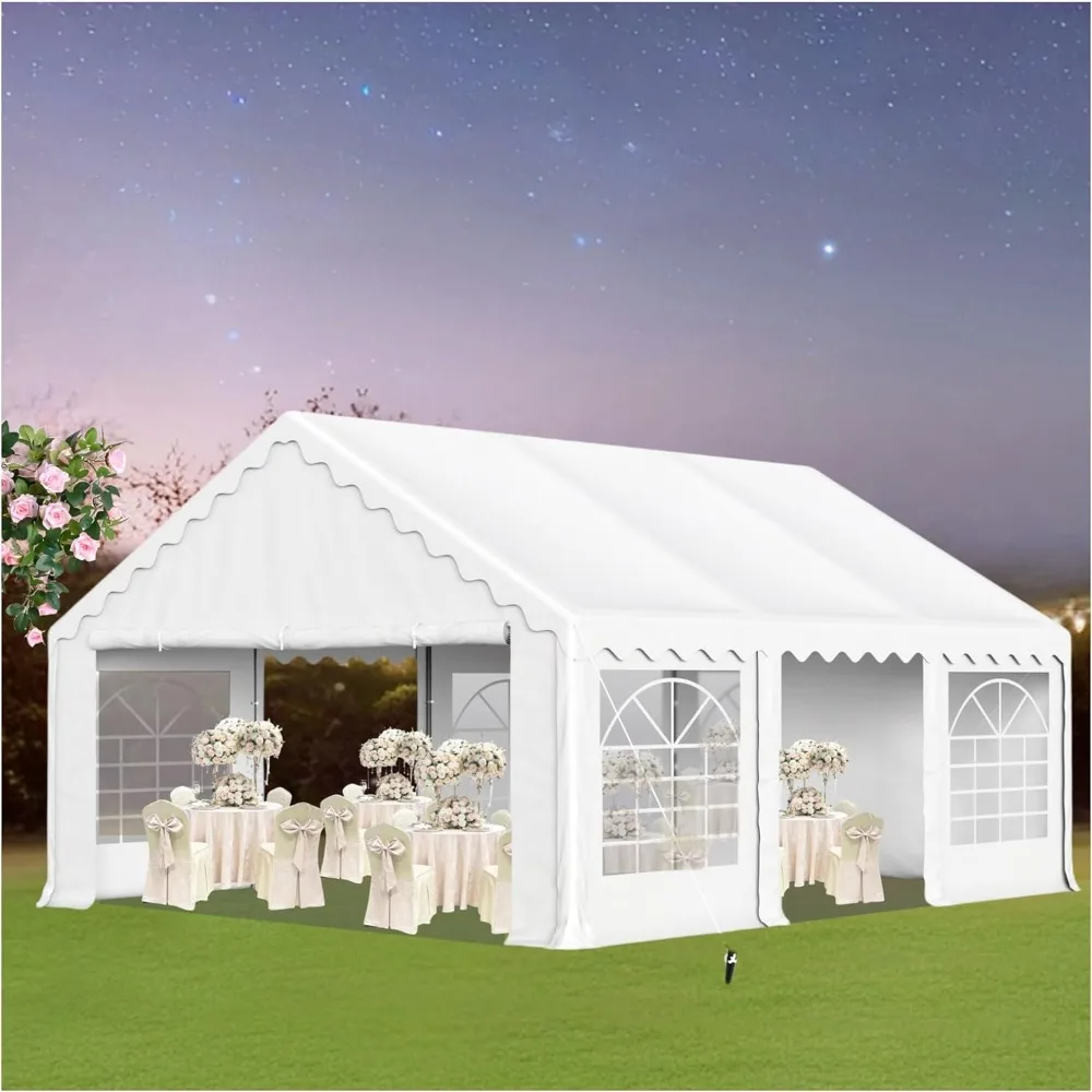 16'x20' Party Tent, with Removable Sidewalls, for Outdoor Events Wedding Birthday, Large Canopy Tent Shelter
16'x20' Party Tent, with Removable Sidewalls, for Outdoor Events Wedding Birthday, Large Canopy Tent Shelter