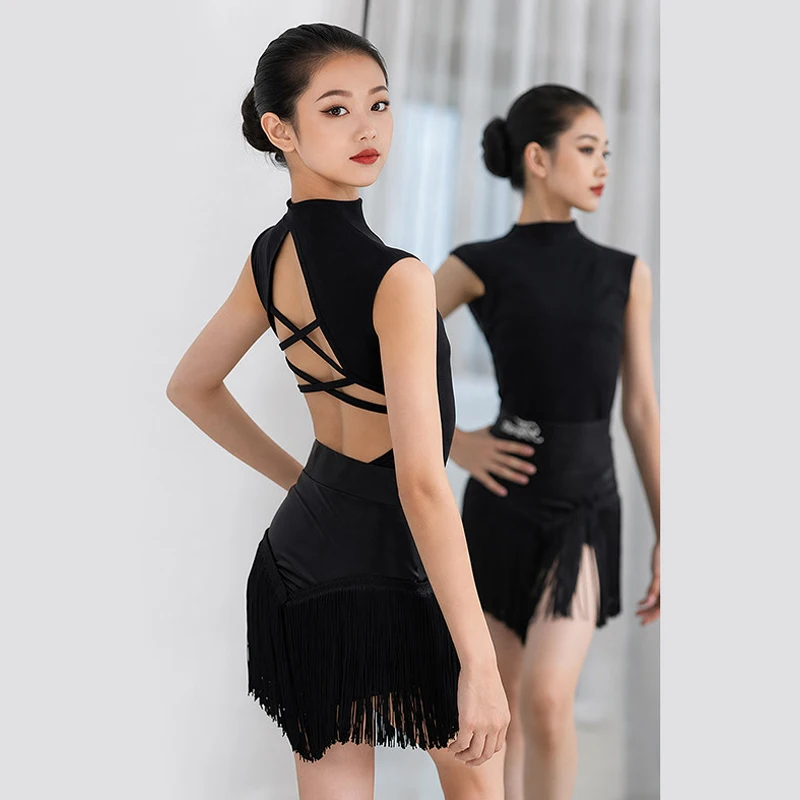2026 Latin Dance Suit For Girl Sleeveless High Neck Bodysuit Tassel Skirt Kid Latin Performance Stage Clothes Training Set 3992
2026 Latin Dance Suit For Girl Sleeveless High Neck Bodysuit Tassel Skirt Kid Latin Performance Stage Clothes Training Set 3992