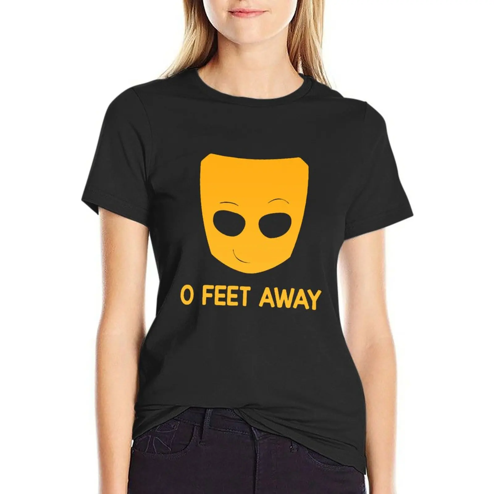 Grindr - O feet away T-Shirt cute clothes cute tops oversized lady clothes t-shirt dress for Women long
Grindr - O feet away T-Shirt cute clothes cute tops oversized lady clothes t-shirt dress for Women long