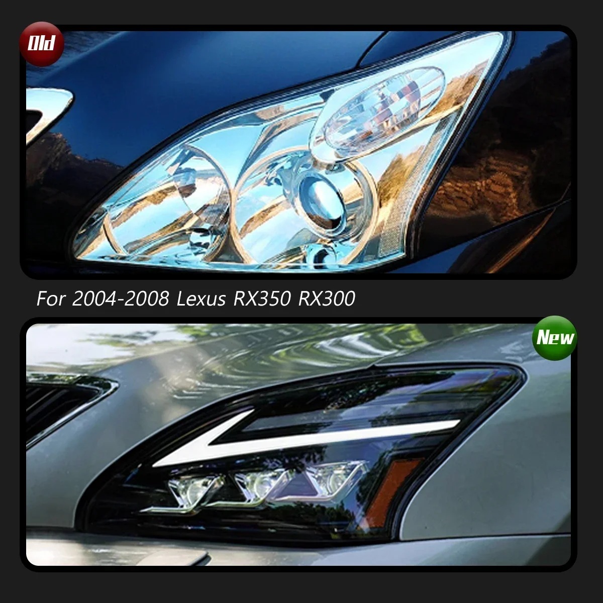 TYPY Car For Lexus RX Headlight RX350 2004-2008 Upgrade Modified to New DRL Dynamic Turn Signal LED Headlight Auto Accessories
TYPY Car For Lexus RX Headlight RX350 2004-2008 Upgrade Modified to New DRL Dynamic Turn Signal LED Headlight Auto Accessories