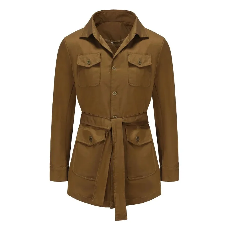 Men's Spring and Autumn New Windproof Multi Pocket Mid Length Top Slim Fit and Stylish Windproof Coat
Men's Spring and Autumn New Windproof Multi Pocket Mid Length Top Slim Fit and Stylish Windproof Coat