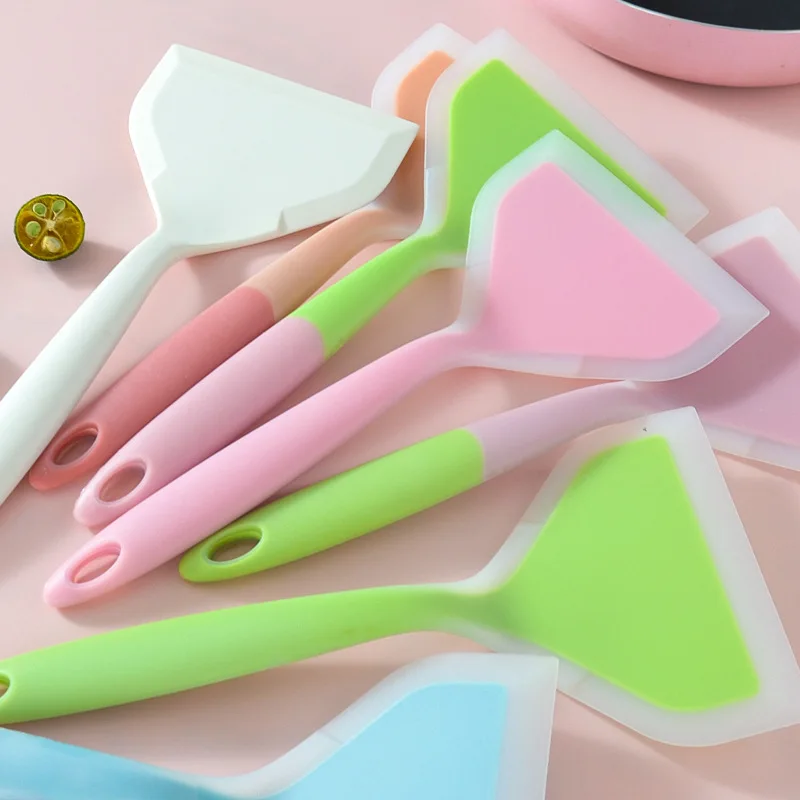 Pie Silicone Spatula Kitchen Non Stick Silicone Spatula High Temperature Resistant Beef Meat Egg Spatula Pizza Cooking Tools
Pie Silicone Spatula Kitchen Non Stick Silicone Spatula High Temperature Resistant Beef Meat Egg Spatula Pizza Cooking Tools