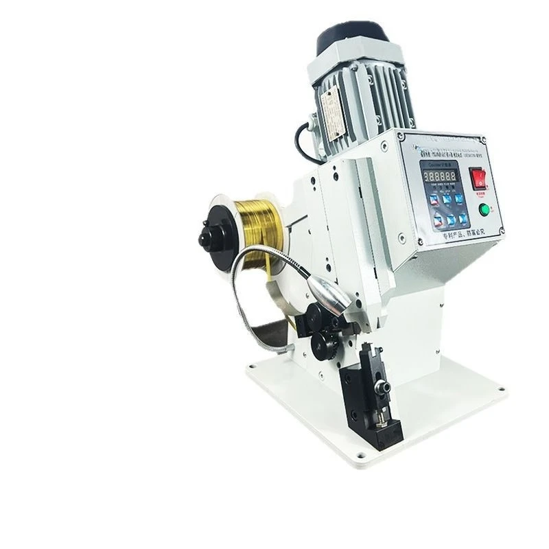 New numerical control feeding copper belt machine, copper belt crimping machine, copper buckle
New numerical control feeding copper belt machine, copper belt crimping machine, copper buckle