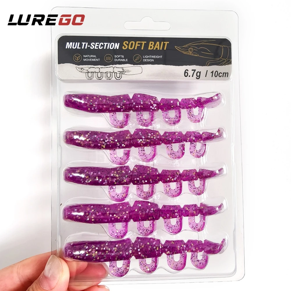 5/6PCS Soft Shrimp Worm Fishing Lure 70mm/100mm Silicone Artificial Bait for Bass Freshwater Saltwater Fishing
5/6PCS Soft Shrimp Worm Fishing Lure 70mm/100mm Silicone Artificial Bait for Bass Freshwater Saltwater Fishing