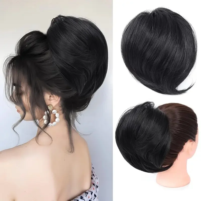Realistic Texture Hair Bun Scrunchie For Women Elegant Chignon Style with Elastic Band Essential Daily Wear Synthetic Hairpiece
Realistic Texture Hair Bun Scrunchie For Women Elegant Chignon Style with Elastic Band Essential Daily Wear Synthetic Hairpiece
