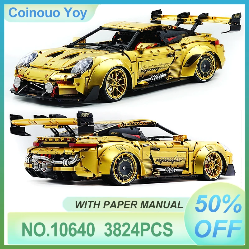 3824 шт. GULY 10640 MOC, технический пульт дистанционного управления, спортивный автомобиль, строительные блоки, кирпичная сборка, модель, детские игрушки «сделай сам», Рождественский подарок
3824 шт. GULY 10640 MOC, технический пульт дистанционного управления, спортивный автомобиль, строительные блоки, кирпичная сборка, модель, детские игрушки «сделай сам», Рождественский подарок