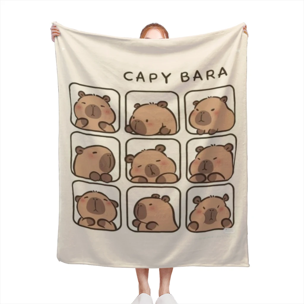 Capybara Blanket Sofa Bedroom Bed Home Office Nap Blanket Car Travel Picnic Blankets Gift
Capybara Blanket Sofa Bedroom Bed Home Office Nap Blanket Car Travel Picnic Blankets Gift