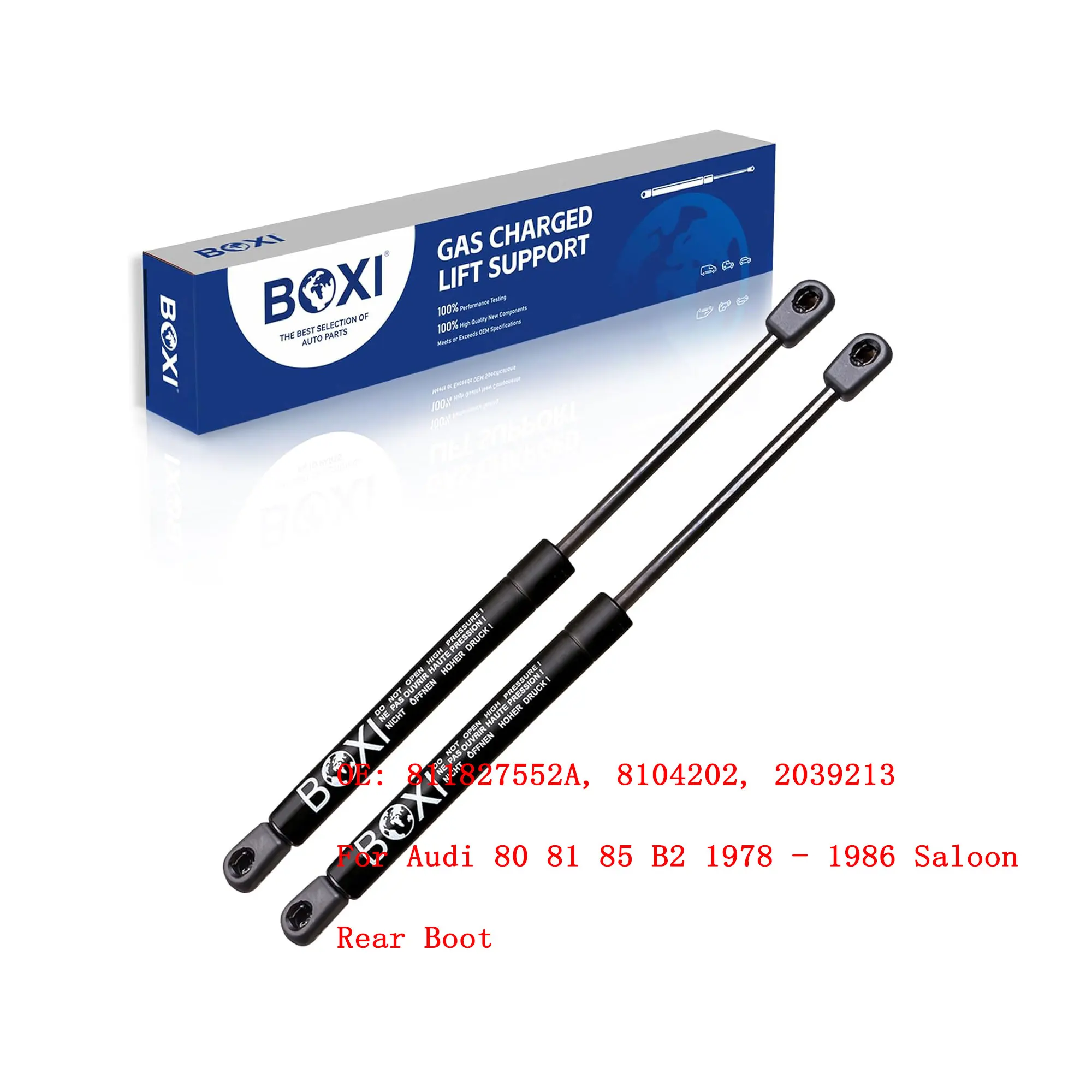 BOXI 2Pcs Rear Boot Gas Spring Struts Shocks Support 811827552A For Audi 80 81 85 B2 1978 - 1986 Saloon Trunk Damper
BOXI 2Pcs Rear Boot Gas Spring Struts Shocks Support 811827552A For Audi 80 81 85 B2 1978 - 1986 Saloon Trunk Damper