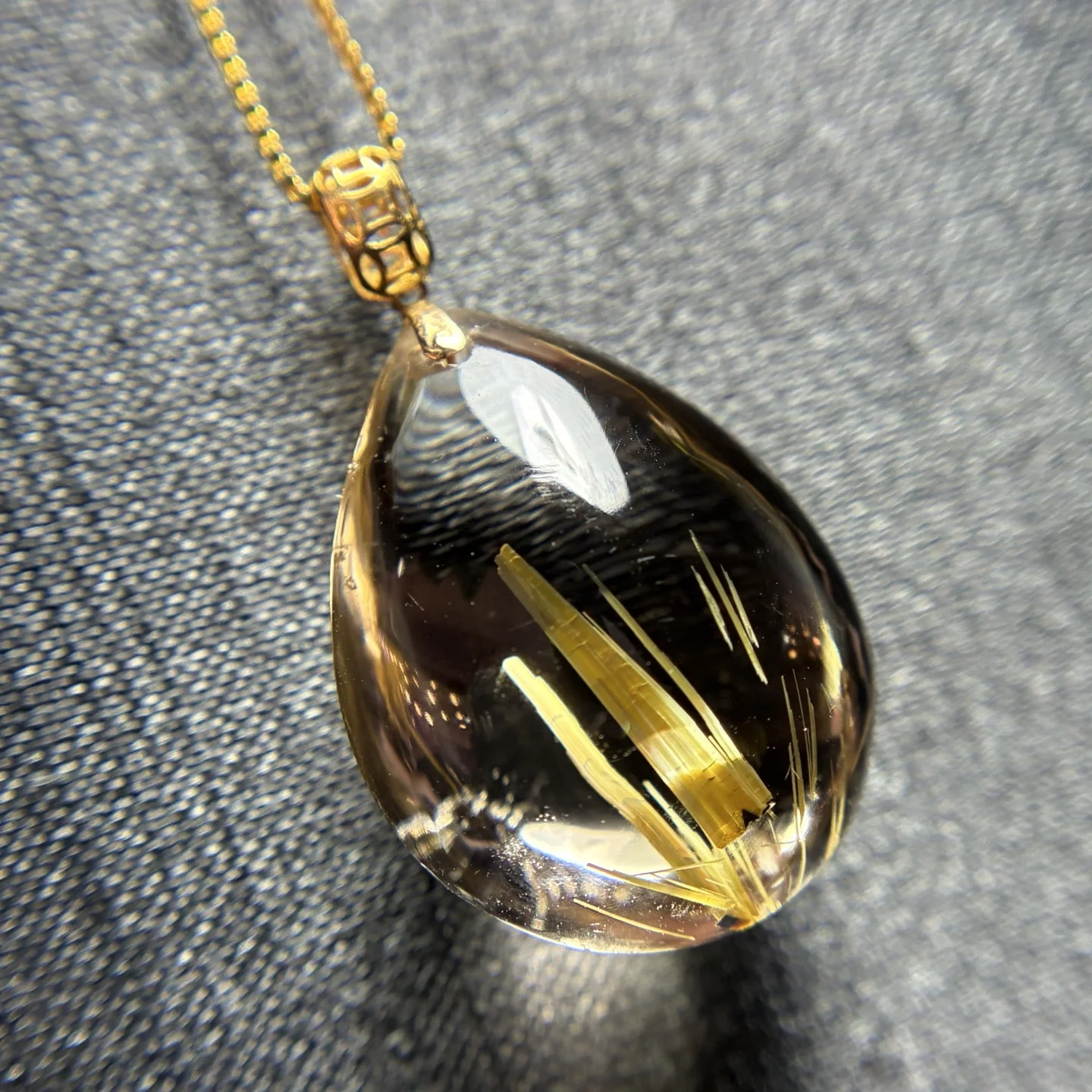 Pendant Necklace Natural Brazil Gold Rutilated Quartz For Women Men Wealth 18K Healing Crystal Gemstone 21x16mm Beads Jewelry
Pendant Necklace Natural Brazil Gold Rutilated Quartz For Women Men Wealth 18K Healing Crystal Gemstone 21x16mm Beads Jewelry