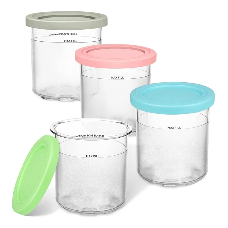 Replacement Pints And Lids For Ninja Creami Compatible For NC300, NC301 Vs NC299AMZ Series (4 Pack )
Replacement Pints And Lids For Ninja Creami Compatible For NC300, NC301 Vs NC299AMZ Series (4 Pack )