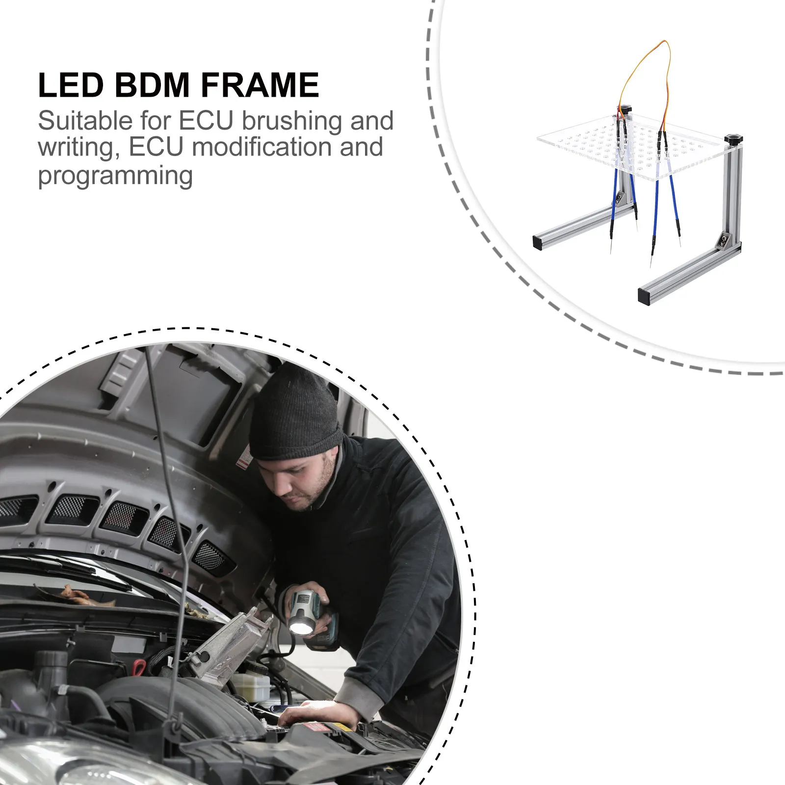 1Set LED Tester Frame Bracket Professional Ecu Programmer Tool 4 Probe Pens Compatible Ktag Kess V2 Galletto100 Ecu Modification
1Set LED Tester Frame Bracket Professional Ecu Programmer Tool 4 Probe Pens Compatible Ktag Kess V2 Galletto100 Ecu Modification