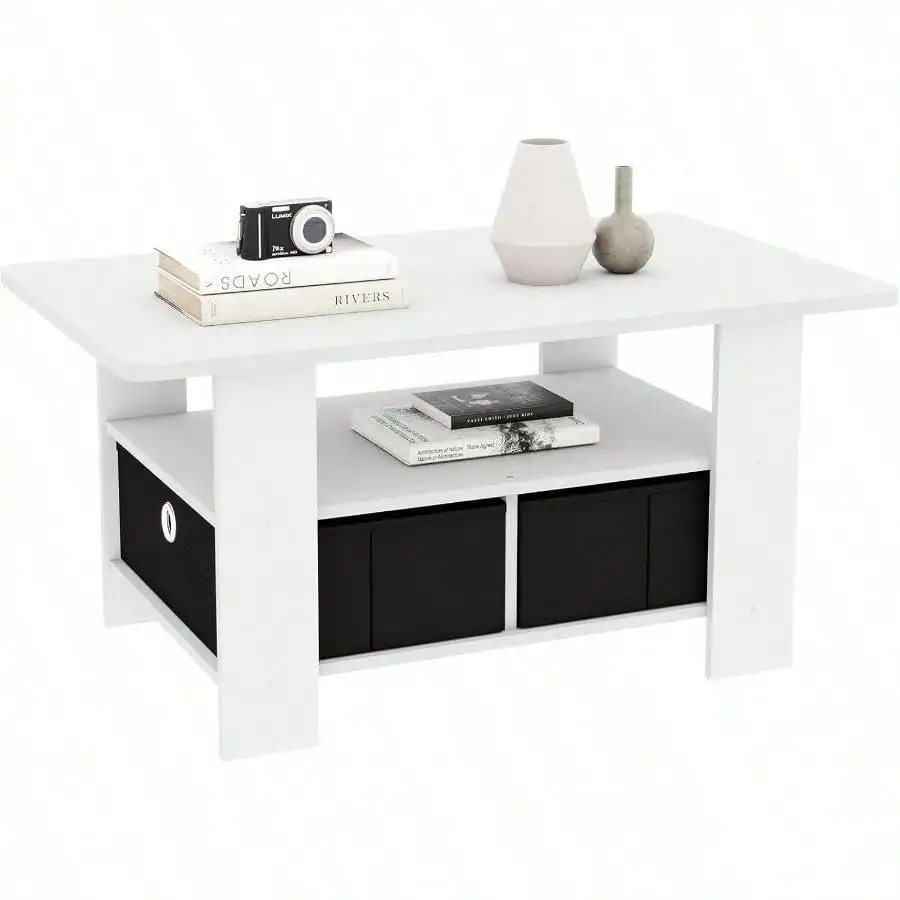 2-Tier Modern Wood Coffee Table With Storage, Versatile Center Table For Living Room, Apartment & Home Office
2-Tier Modern Wood Coffee Table With Storage, Versatile Center Table For Living Room, Apartment & Home Office