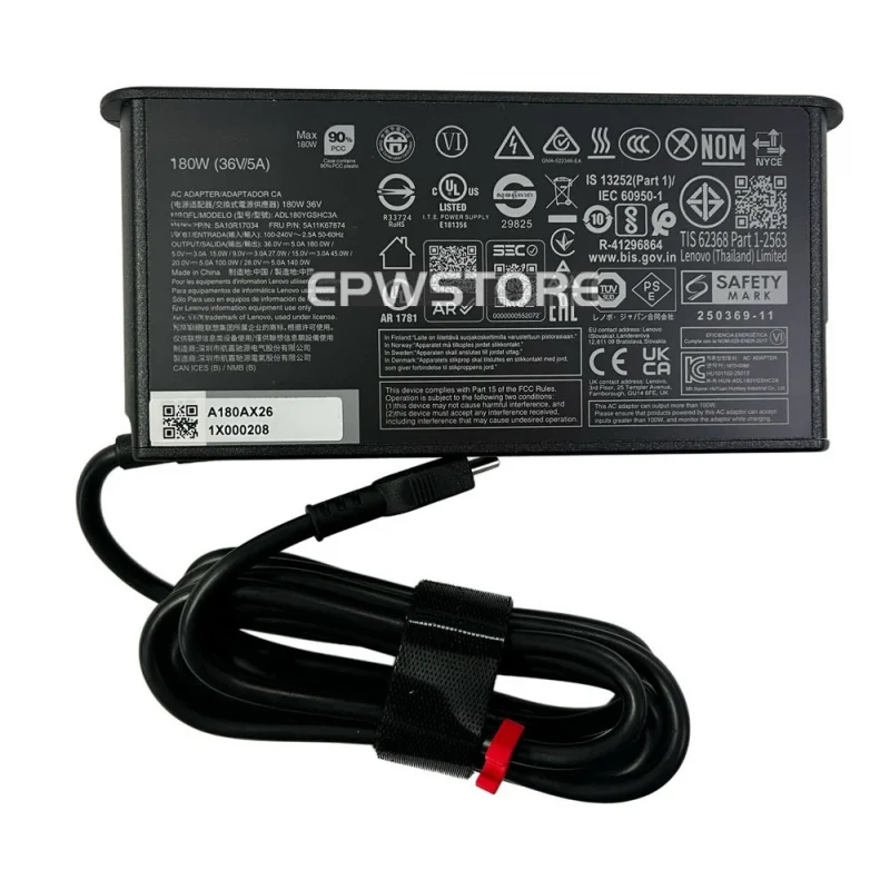 AB+USB GaN Type-c 36V 5A 180W AC Power Adapter For Lenovo ADL180YGSHC3A 5A11K67874
AB+USB GaN Type-c 36V 5A 180W AC Power Adapter For Lenovo ADL180YGSHC3A 5A11K67874