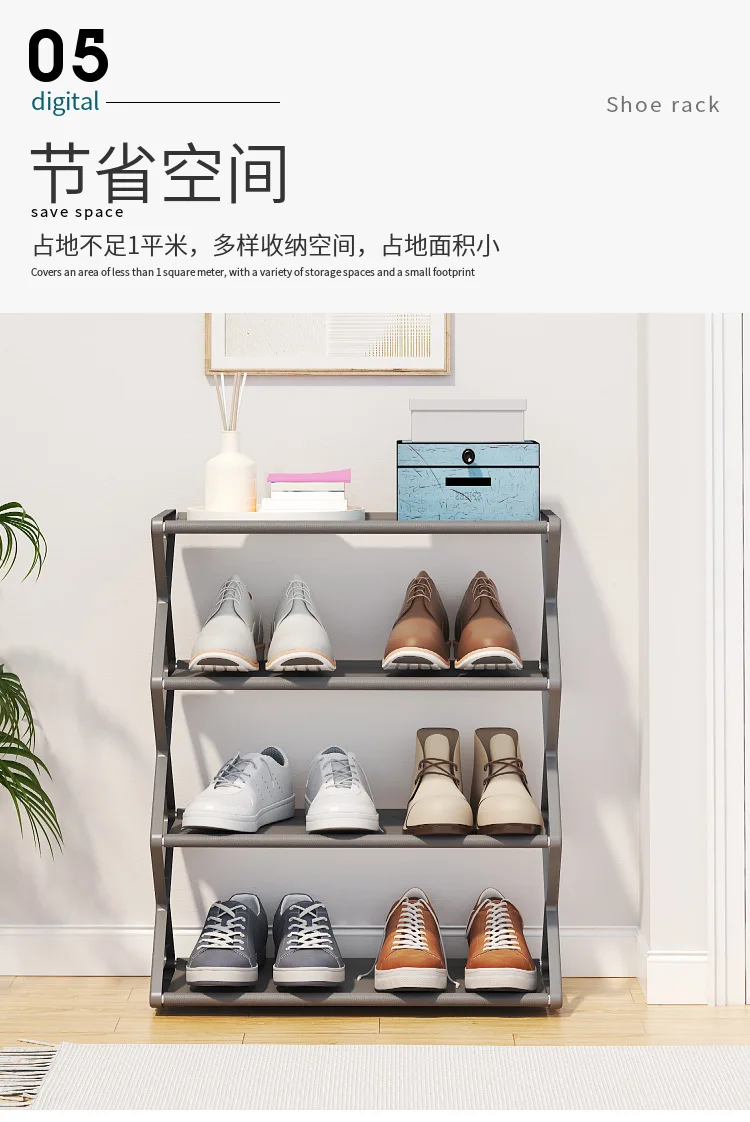 4 Layer X-Type Multi Layered Space Saving Shoe Rack, Black White Simple Home Assembly Shoe Rack Suitable for Porch Living Room
4 Layer X-Type Multi Layered Space Saving Shoe Rack, Black White Simple Home Assembly Shoe Rack Suitable for Porch Living Room