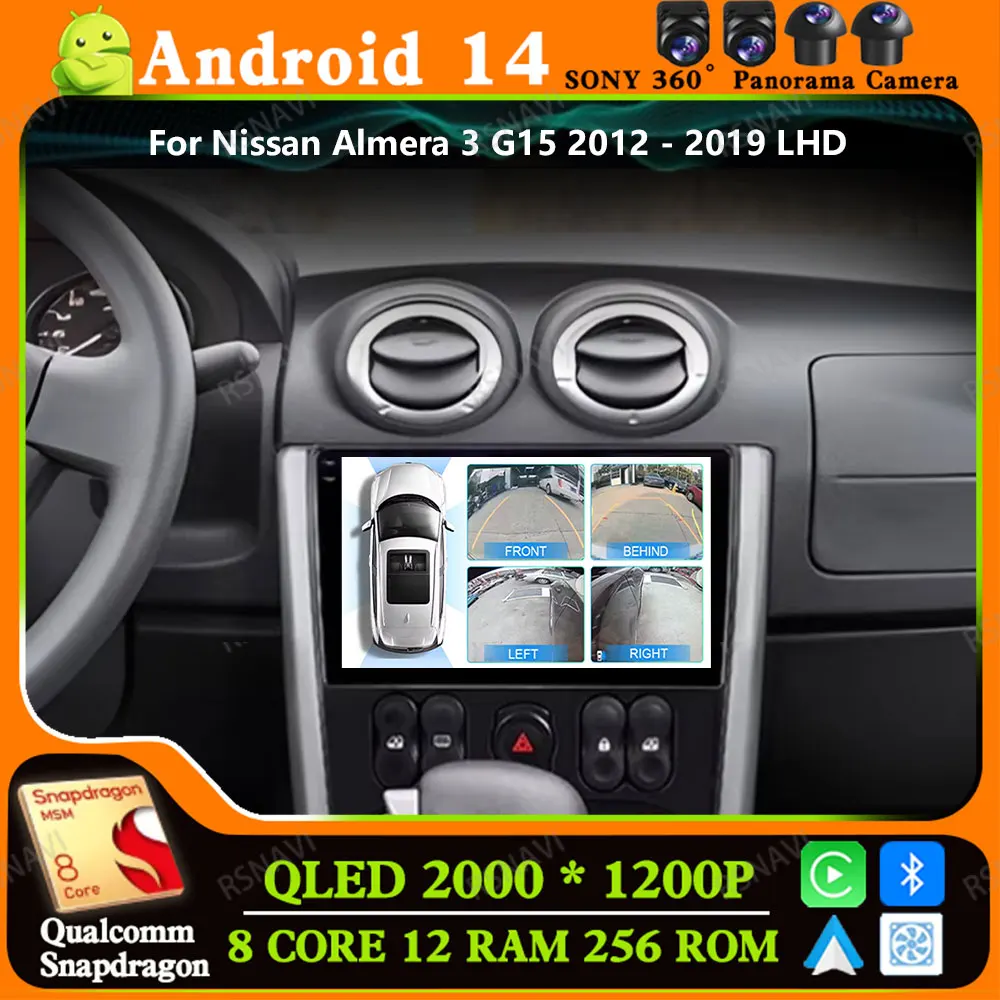 Автомобильный радиоприемник Andoird 14 для Nissan Almera 3 G15 2012-2019 LHD Viedo Player DSP 5G WIFI Мультимедиа 4G LTE Беспроводной Carplay Auto BT
Автомобильный радиоприемник Andoird 14 для Nissan Almera 3 G15 2012-2019 LHD Viedo Player DSP 5G WIFI Мультимедиа 4G LTE Беспроводной Carplay Auto BT