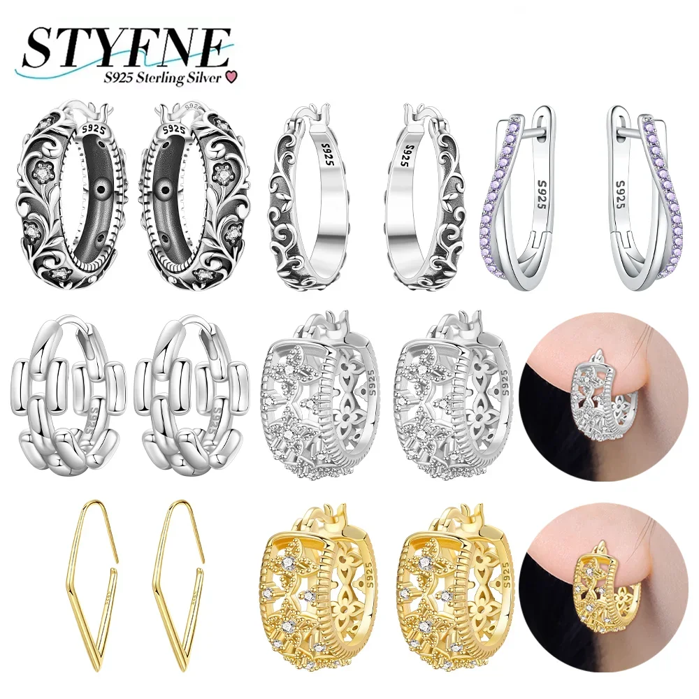 925 Silver Purple Zircon Twisted Line Earrings Curled Grass Flower Earrings Diamond Jewelry for Women Fine Wedding Party Gifts
925 Silver Purple Zircon Twisted Line Earrings Curled Grass Flower Earrings Diamond Jewelry for Women Fine Wedding Party Gifts