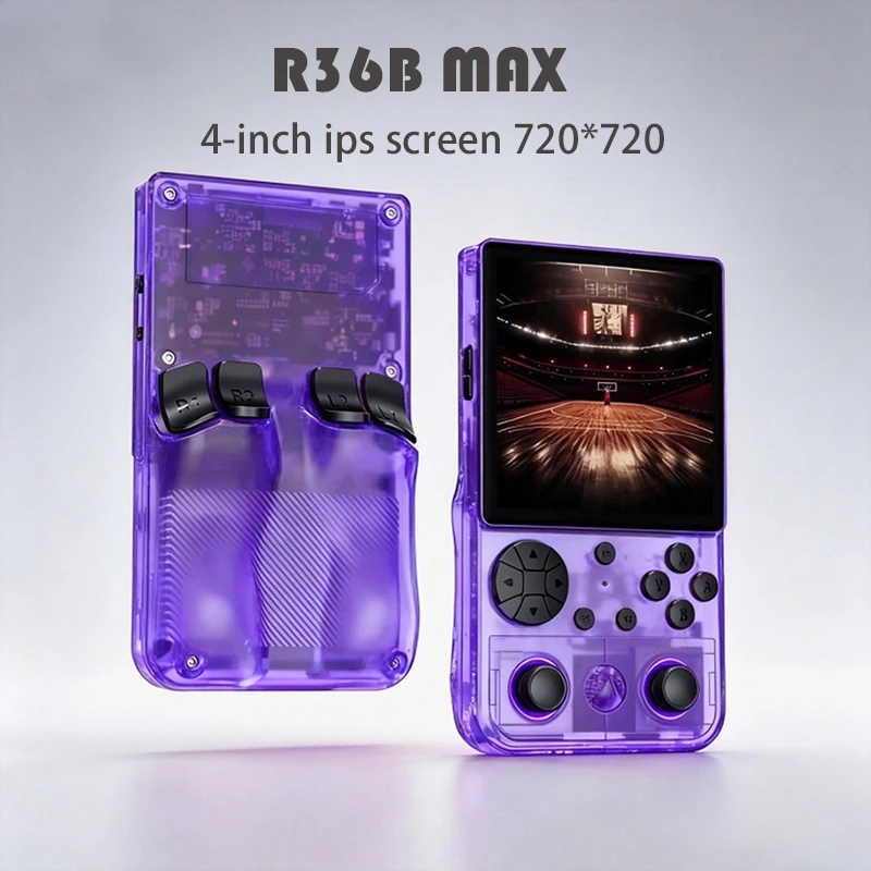 NEW RG36B MAX 720*720 4-inch IPS Screen RK3326 Open Source Linux Retro Portable Handheld Game Console Cheap Children's Gifts
NEW RG36B MAX 720*720 4-inch IPS Screen RK3326 Open Source Linux Retro Portable Handheld Game Console Cheap Children's Gifts