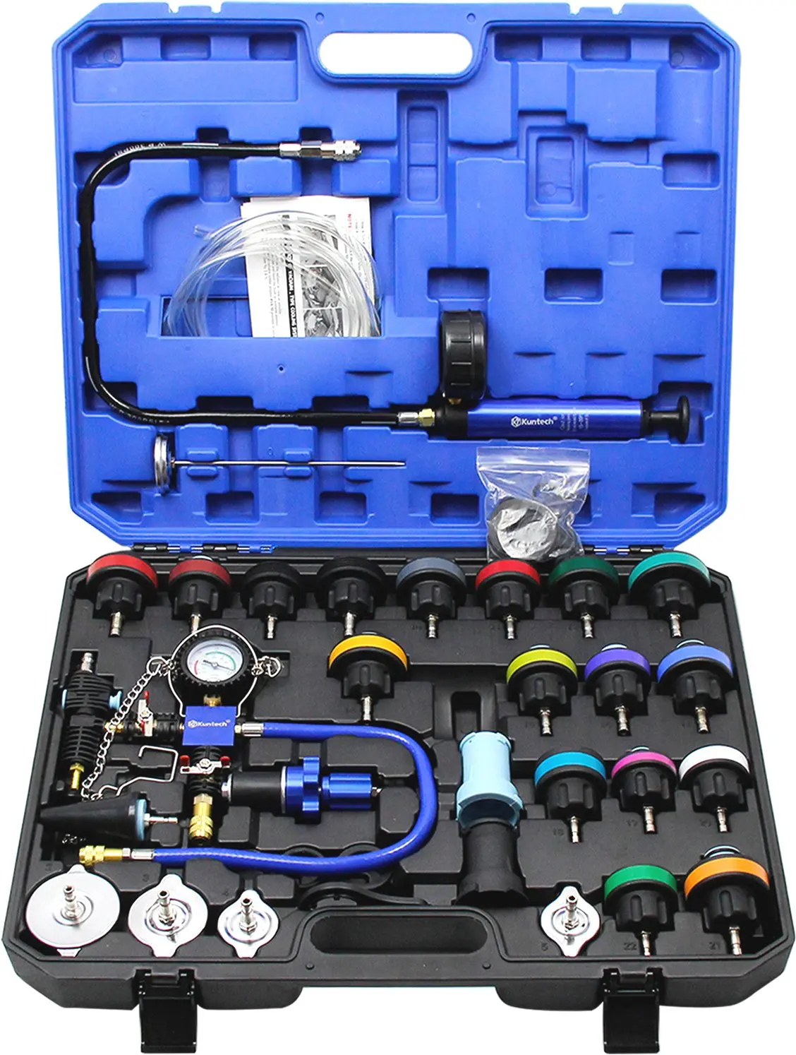 Automotive Radiator Leak Detection Tool / Antifreeze Refill or Replacement Tool
Automotive Radiator Leak Detection Tool / Antifreeze Refill or Replacement Tool