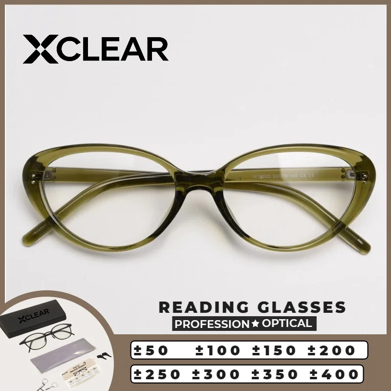 XCLEAR Lightweight Cat Eye Reading Glasses Classic Retro Korea Style Anti Blue Ray Progressive Prescription Eyeglasses Classic
XCLEAR Lightweight Cat Eye Reading Glasses Classic Retro Korea Style Anti Blue Ray Progressive Prescription Eyeglasses Classic