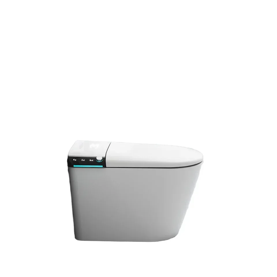 Factory hot sale smart toilet one-piece automatic flip lid instant hot silent lighting bathroom commode
Factory hot sale smart toilet one-piece automatic flip lid instant hot silent lighting bathroom commode