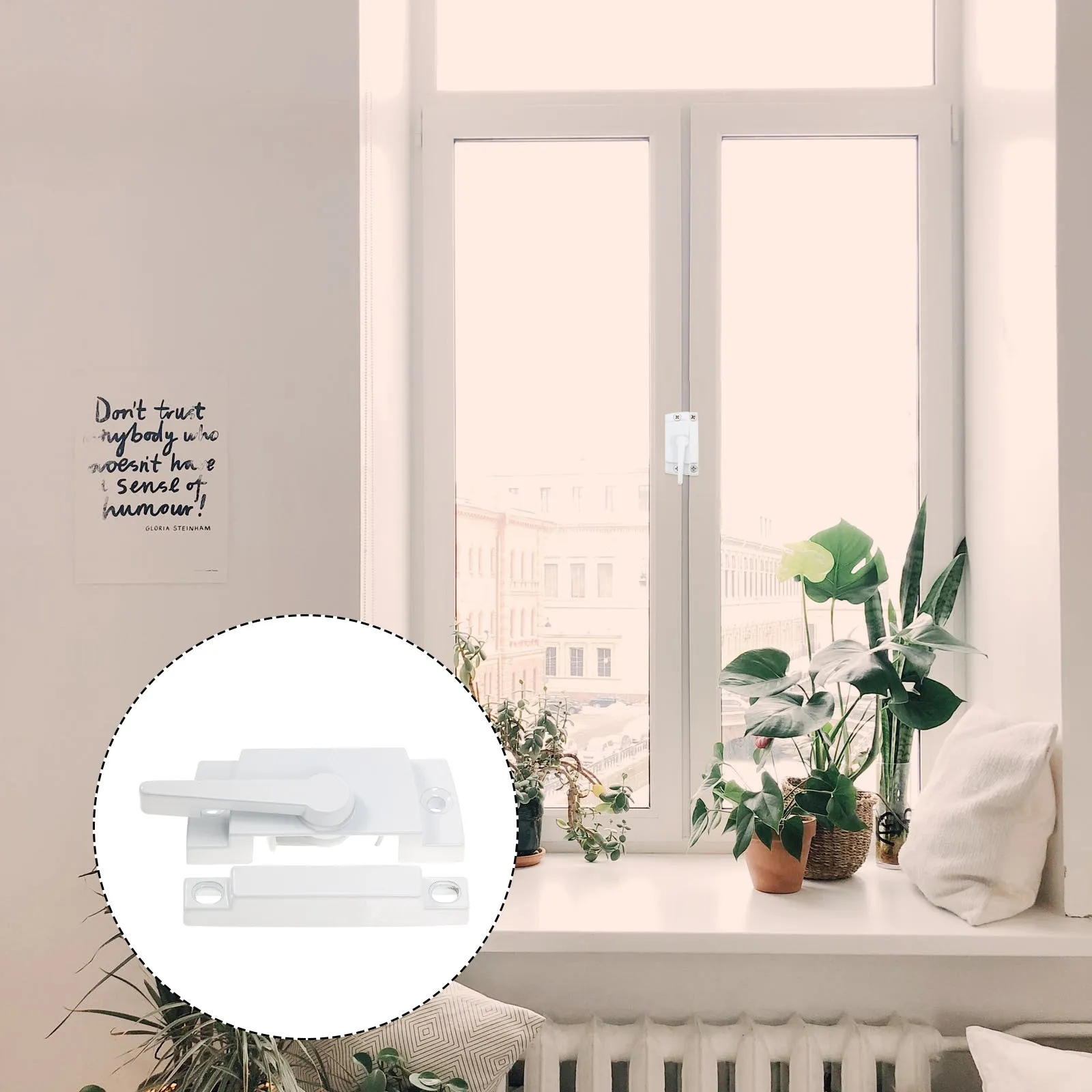 4Pcs Zinc Alloy Window Sash Locks Smooth Minimalist Design for Sliding Windows Security Child Proof Safety Lock Replacement
4Pcs Zinc Alloy Window Sash Locks Smooth Minimalist Design for Sliding Windows Security Child Proof Safety Lock Replacement