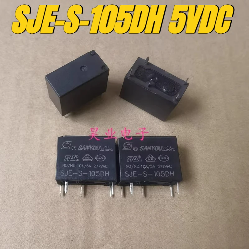 (Brand New)1pcs/lot 100% original genuine relay:SJE-S-105DH 5VDC 5pins 10A/5A
(Brand New)1pcs/lot 100% original genuine relay:SJE-S-105DH 5VDC 5pins 10A/5A
