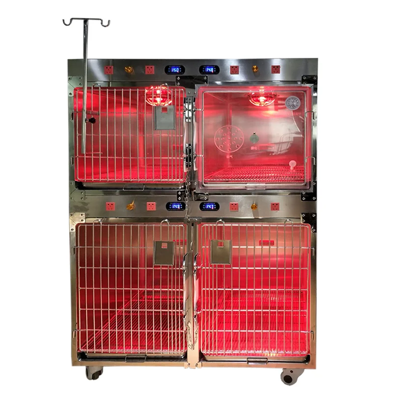 High Quality 304 Stainless Steel Veterinary Medical Dog Oxygen Cage Quadrate ICU Chamber for Pet Clinic
High Quality 304 Stainless Steel Veterinary Medical Dog Oxygen Cage Quadrate ICU Chamber for Pet Clinic