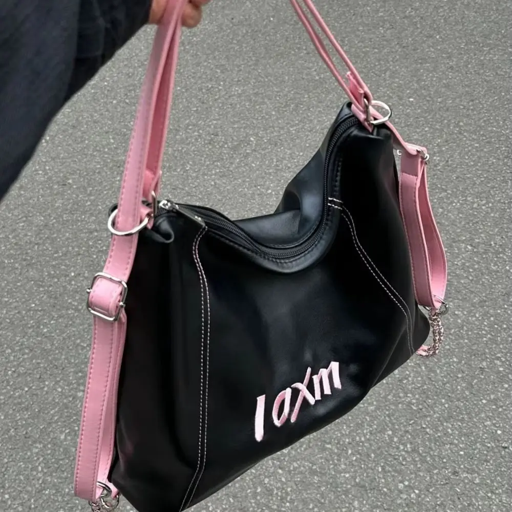 Letter Embroidery Y2K Tote Bags Texture PU Crossbody Bag Korean Style Backpack Zipper Bag Large-capacity Armpit Handbag Travel
Letter Embroidery Y2K Tote Bags Texture PU Crossbody Bag Korean Style Backpack Zipper Bag Large-capacity Armpit Handbag Travel