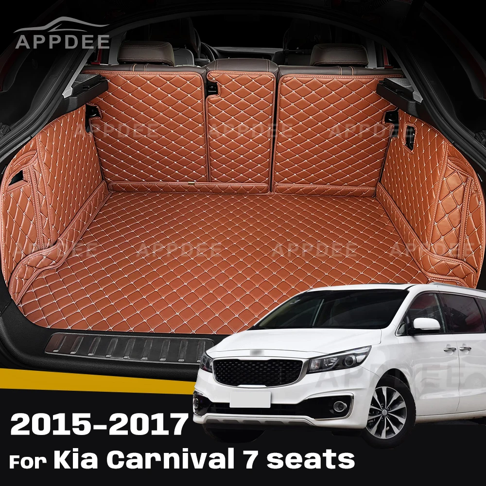 Автомобильный коврик для багажника с полным покрытием для Kia Carnival 2015-2017 16, автомобильный коврик для багажника, подкладка для груза, защитные аксессуары для интерьера
Автомобильный коврик для багажника с полным покрытием для Kia Carnival 2015-2017 16, автомобильный коврик для багажника, подкладка для груза, защитные аксессуары для интерьера
