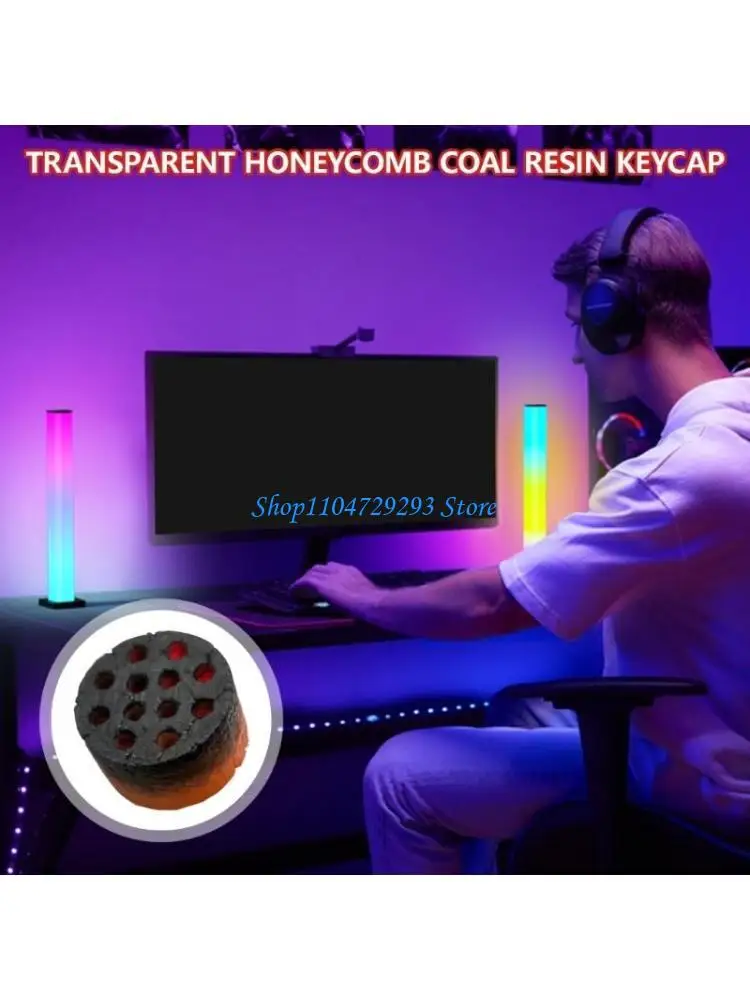 Y2GD Honeycombs Coal Resins Keycap for Mechanical Keyboards Transparents Backlit Keycaps
Y2GD Honeycombs Coal Resins Keycap for Mechanical Keyboards Transparents Backlit Keycaps