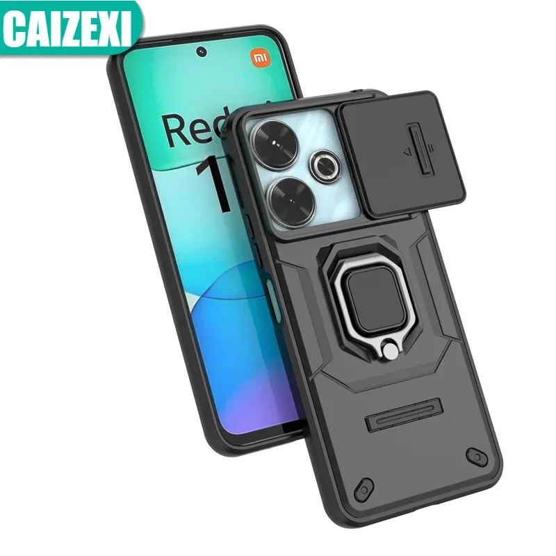 For Xiaomi Poco M6 4G Case Shockproof Armor Bumpers Ring Case For Poko Little M 6 Pocco M6 PocoM6 Slide Lens Protection Cover
For Xiaomi Poco M6 4G Case Shockproof Armor Bumpers Ring Case For Poko Little M 6 Pocco M6 PocoM6 Slide Lens Protection Cover