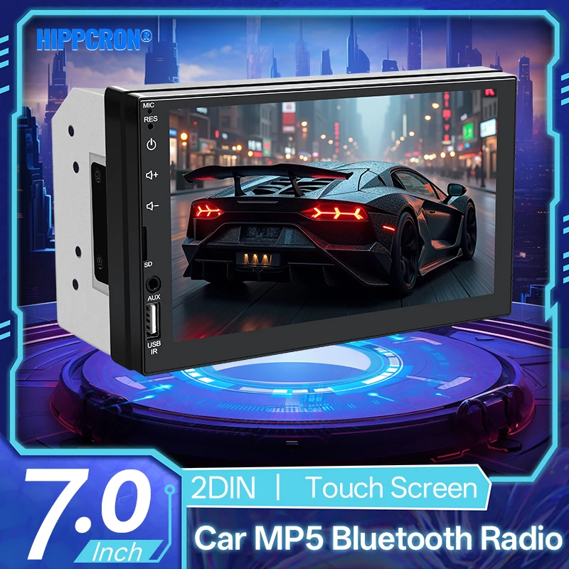 Hippcron 7-дюймовый автомобильный радиоприемник Bluetooth MP5 плеер 1din FM стерео авторадио музыка USB сенсорный экран зеркало ссылка AUX вход
Hippcron 7-дюймовый автомобильный радиоприемник Bluetooth MP5 плеер 1din FM стерео авторадио музыка USB сенсорный экран зеркало ссылка AUX вход