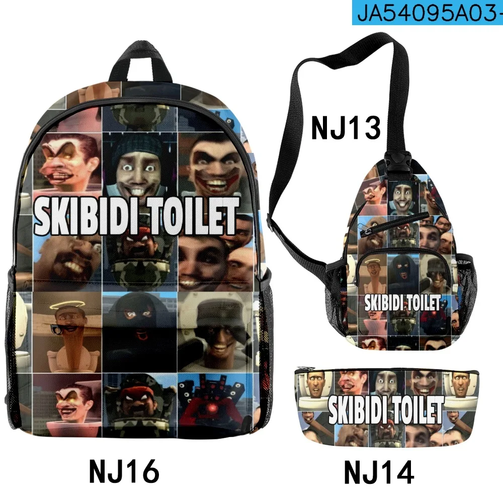 Cartoon Novelty Youthful skibidi toilet 3pcs/Set Backpack 3D Print Bookbag Laptop Daypack Backpacks Chest Bags Pencil Case
Cartoon Novelty Youthful skibidi toilet 3pcs/Set Backpack 3D Print Bookbag Laptop Daypack Backpacks Chest Bags Pencil Case