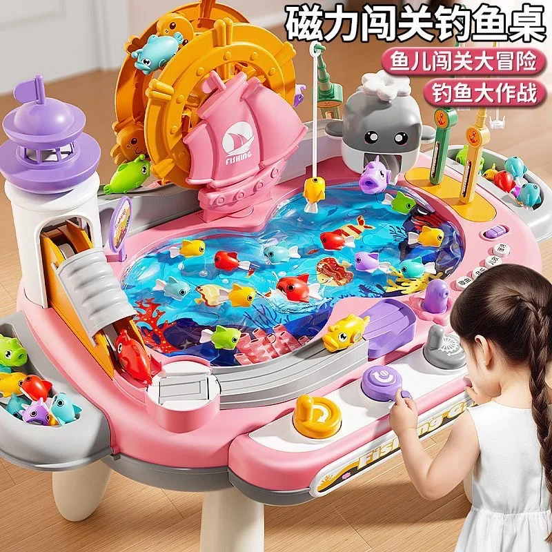 Electric Magnetic Fishing Game Toy for Kids 3-6 Years Old, Parent-Child Interactive Educational Toy for Boys and Girls
Electric Magnetic Fishing Game Toy for Kids 3-6 Years Old, Parent-Child Interactive Educational Toy for Boys and Girls