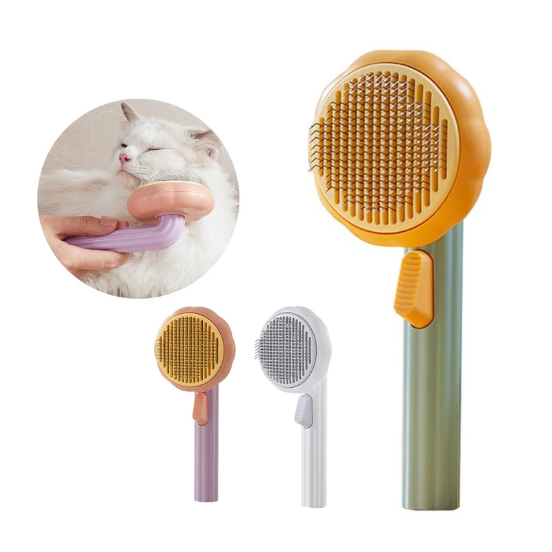 Pumpkin Pet Brush Self Cleaning Slicker Cat Brush for Shedding Dog Cat Grooming Comb Removes Loose Underlayers and Tangled Hair
Pumpkin Pet Brush Self Cleaning Slicker Cat Brush for Shedding Dog Cat Grooming Comb Removes Loose Underlayers and Tangled Hair