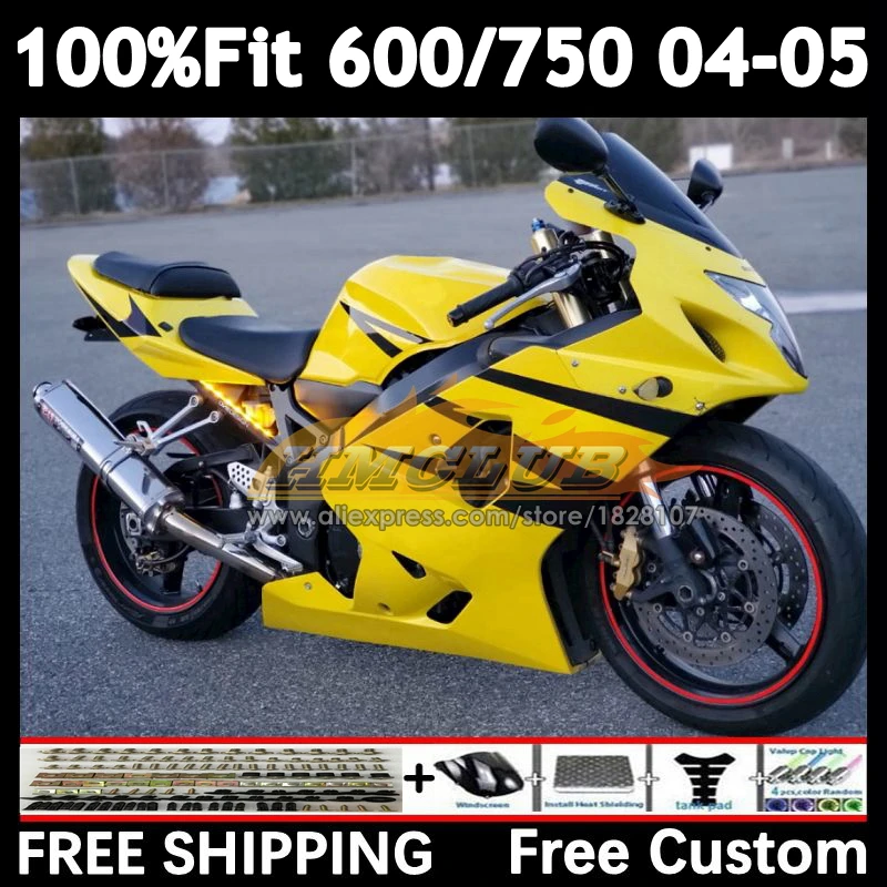 Injection Body For SUZUKI GSXR 600 750 C GSXR600 2004 2005 13No.144 GSXR-600 yellow blk K4 GSXR-750 600CC GSXR750 04 05 Fairing
Injection Body For SUZUKI GSXR 600 750 C GSXR600 2004 2005 13No.144 GSXR-600 yellow blk K4 GSXR-750 600CC GSXR750 04 05 Fairing
