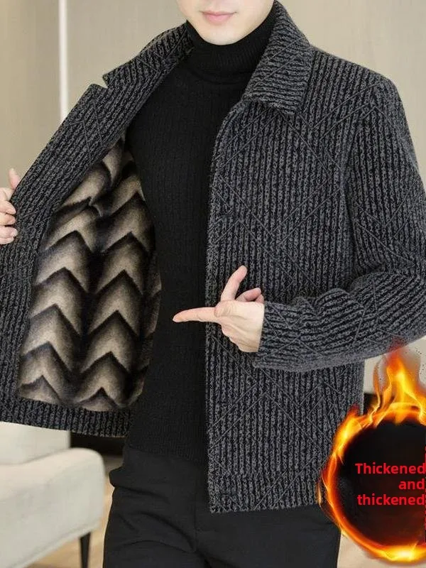 Мужская утепленная шерстяная куртка на флисовой подкладке 2025 года, новая модель, с золотыми пуговицами, корейская версия, приталенный крой, деловой повседневный стиль
Мужская утепленная шерстяная куртка на флисовой подкладке 2025 года, новая модель, с золотыми пуговицами, корейская версия, приталенный крой, деловой повседневный стиль